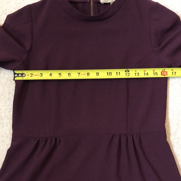 L’AUTRE CHOSE Plum Peplum Top - Picture 4 of 9